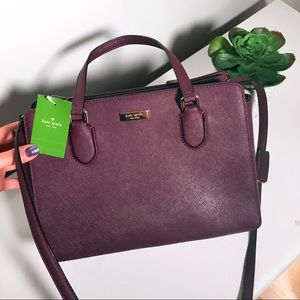 kate spade reese laurel way deep plum